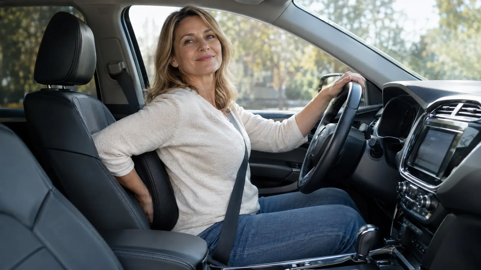 How to Sit Comfortably on Long Drives With a Lumbar Support Pillow